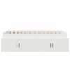 vidaXL Struttura del letto Bianco 100 x 200 cm Legno multistrato