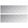 vidaXL Gradini per Scale 2 pz 100 x 30 cm Argento Alluminio