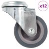 vidaXL Ruote Girevoli con Foro per Bullone 12 pz 50 mm