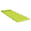 vidaXL Cuscino per Lounger Sole Verde 178 x 60 x 4 cm Tessuto Oxford