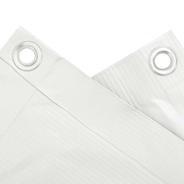 vidaXL Paravento da Balcone Bianco 700x75 cm in PVC