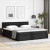 vidaXL Letto con Contenitore Nero 200 x 200 cm Pelle Sintetica