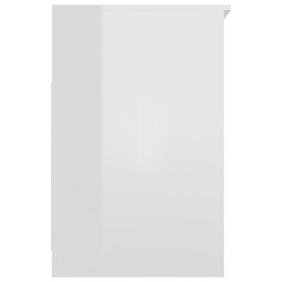 vidaXL Cassettiera Bianco Lucido 40x50x76 cm in Legno Multistrato