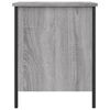 vidaXL Panca Portaoggetti Grigio Sonoma 40x42,5x50cm Legno Multistrato