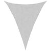 vidaXL Vela Parasole Grigio Chiaro 3x4x4 m 100% Poliestere Oxford