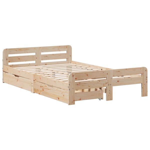 vidaXL Letto senza Materasso 120x190 cm in Legno Massello di Pino