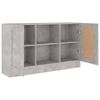 vidaXL Credenza Grigio Cemento 120x30,5x70 cm in Legno Multistrato