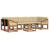 vidaXL Set di divani da esterno con cuscino 8 pcs Naturale e Beige