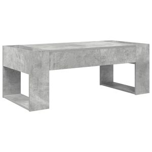 vidaXL Tavolino da salotto Grigio cemento 110 x 50 x 41 cm