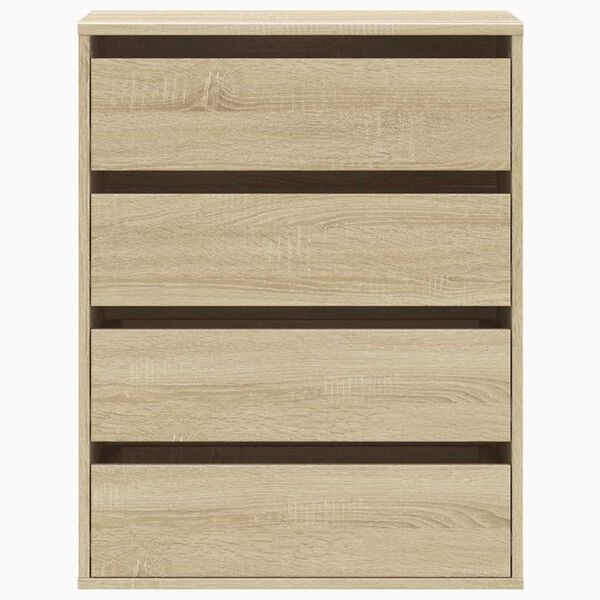 vidaXL Cassettiera Angolare Rovere Sonoma 60x41x76cm Legno Multistrato