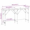 vidaXL Tavolo consolle Legno vecchio 140 x 29 x 75 cm