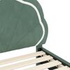 vidaXL Struttura letto bambini con testata Verde Mare 90 x 190 cm