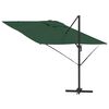 vidaXL Parasol Roma Verde 286 x 284 x 265 cm Alluminio e Poliestere