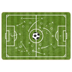 vidaXL Tappeto Bambini Verde 160x230 Campo Calcio Lavabile Antiscivolo