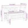 vidaXL Panchina da esterno Marrone 119 x 44 x 76 cm Pino massello