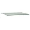 vidaXL Tenda retrattile Verde e Bianco 600 &times; 350 cm