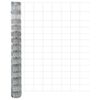 vidaXL Recinzione con Posto Argento 1,4 x 25 m Acciaio