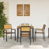 vidaXL Sedia da Giardino 4 pcs Marrone 56 x 57 x 87cm