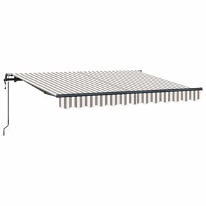 vidaXL Tenda retrattile Grigio chiaro e bianco 300 x 250 cm