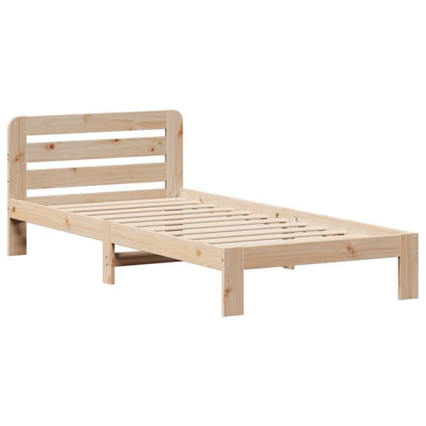 vidaXL Giroletto senza Materasso 90x200 cm in Legno Massello di Pino