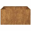 vidaXL Fioriera Arrugginita 80x80x40 cm in Acciaio Corten