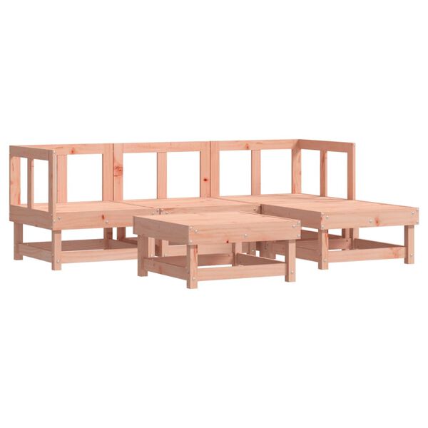 vidaXL Set Salotto da Giardino 5 pz in Legno Massello di Douglas