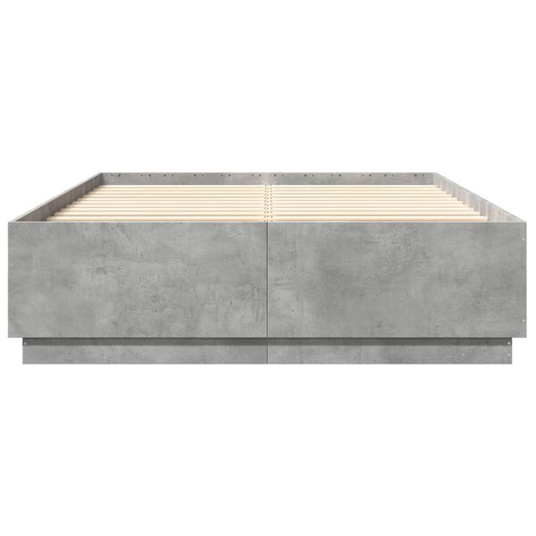 vidaXL Giroletto Grigio Cemento 150x200 cm in Legno Multistrato