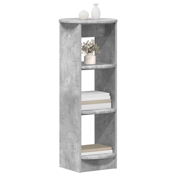 vidaXL Mobile laterale Grigio Cemento 40 x 40 x 100 cm