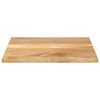 vidaXL Piano per Tavolo 90x90x3,8 cm Quadrato Legno Massello di Mango