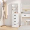 vidaXL Credenza con cassetto Bianco 40 x 41 x 135 cm Legno multistrato