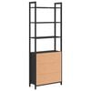 vidaXL Armadio per Libri Rovere Nero 60 x 24 x 161 cm