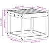 vidaXL Panca Sgabello Naturale 43 x 43 x 37 cm