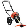 vidaXL Decespugliatore con Ruote Arancione 52 cc 1,45 kW