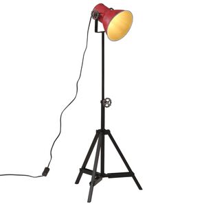 vidaXL Lampada da Terra 25 W Rosso Anticato 35x35x65/95 cm E27