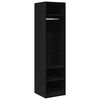 vidaXL Armadio Nero 50x50x200 cm in Legno Multistrato
