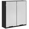 vidaXL Mobiletto per specchio Rovere Nero 64 x 20 x 67 cm