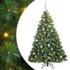 vidaXL Albero di Natale artificiale con 300 LED Verde 180 cm PE e PVC