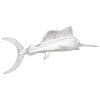 vidaXL Scultura Argento 91 x 8 x 26 cm Alluminio