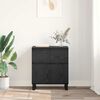 vidaXL Credenza con cassetto Rovere Nero 60 x 35 x 70 cm