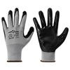 vidaXL Guanti da Lavoro 24 pz Grigio e Nero 8 / m Poliestere