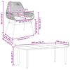 vidaXL Set da Pranzo da Giardino 9 pz con Cuscini Polyrattan Vetro