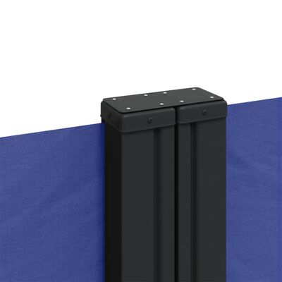 vidaXL Tenda da Sole Laterale Retrattile Blu 180x600 cm