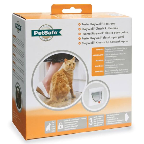 PetSafe Porta per Gatti Manuale a 4 Modalità Tunnel Classic 917 Bianco