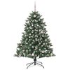 vidaXL Albero di Natale artificiale con 150 LED Verde 150 cm