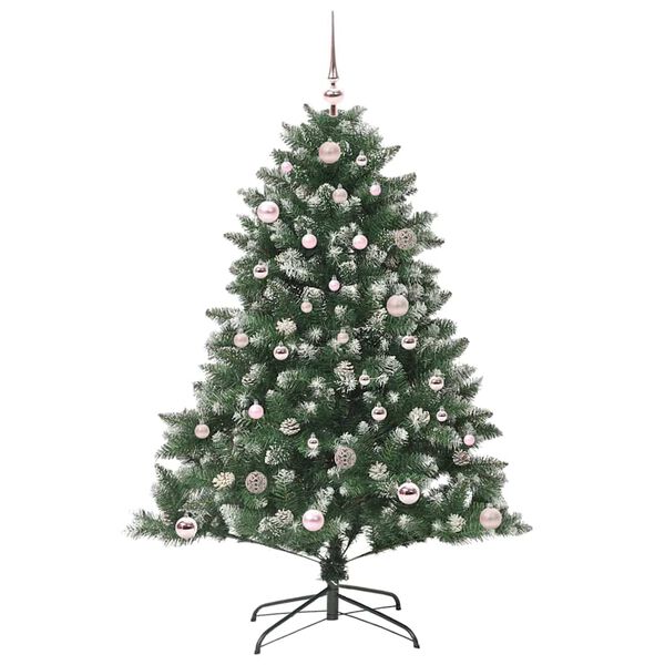 vidaXL Albero di Natale artificiale con 150 LED Verde 150 cm