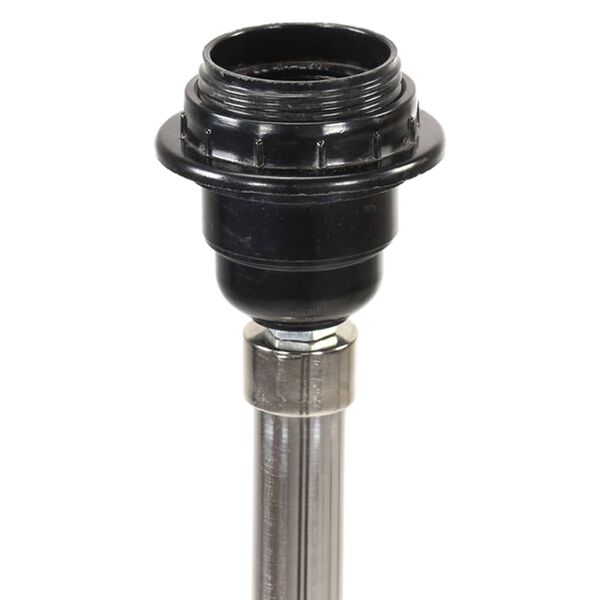 vidaXL Lampada a Treppiede Marrone e Bianco in Legno di Teak 141 cm