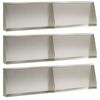 vidaXL Muro di contenimento 6 pz 80 x 12 x 30 cm Acciaio Inox Argento