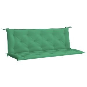 vidaXL Cuscino per Panca Verde 150x(50+50)x7cm in Tessuto Oxford