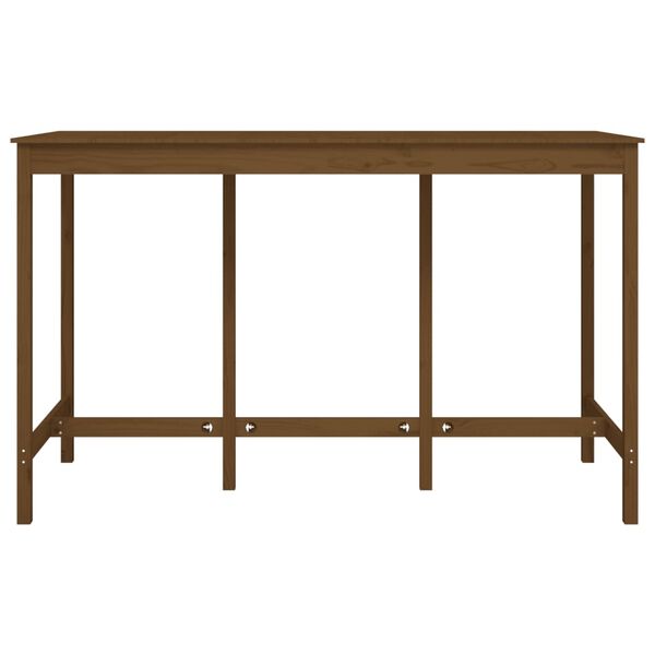 vidaXL Tavolo da Bar Ambra 180x80x110 cm in Legno Massello di Pino