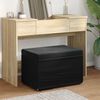 vidaXL Pouf Nero 61 x 41 x 40 cm Velluto e Legno Ingegnerizzato